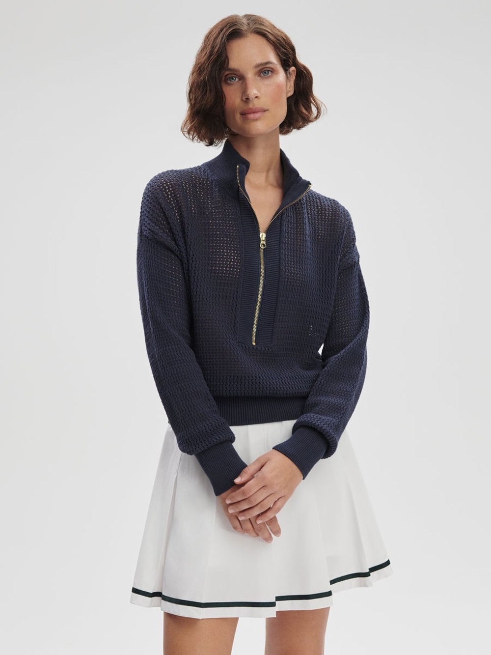 NWT VARLEY look
Aurora Half-Zip Knit